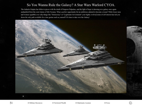 CYOA/Star Wars screenshot