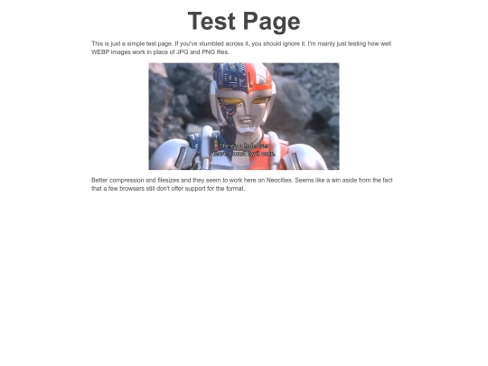 test screenshot
