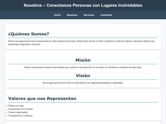 turismo/Promocion Turistica/nosotros screenshot