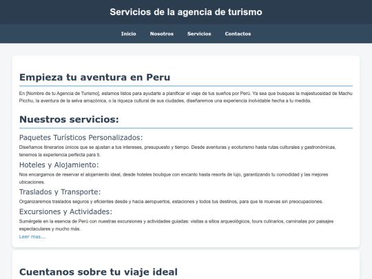 turismo/servicio screenshot
