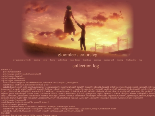colorstcg/collectionlog screenshot