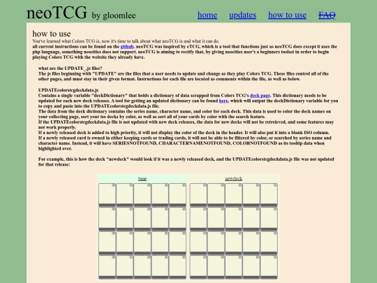 neotcg/howtouse screenshot