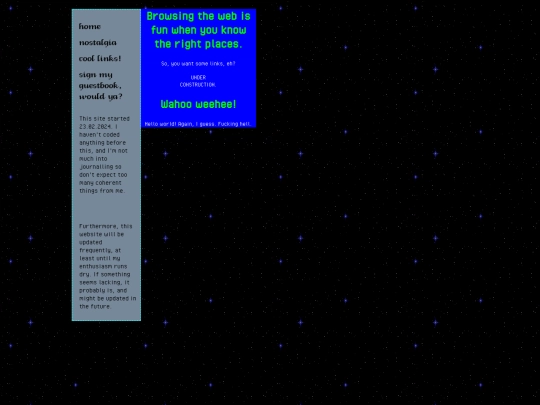 links screenshot