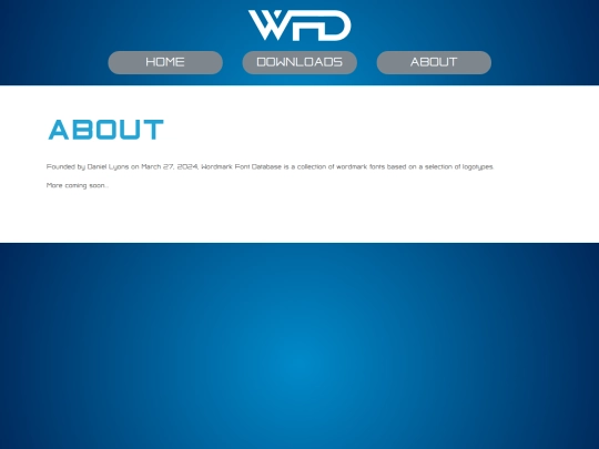 wordmark_about screenshot