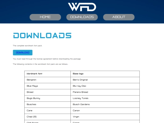 wordmark_downloads screenshot