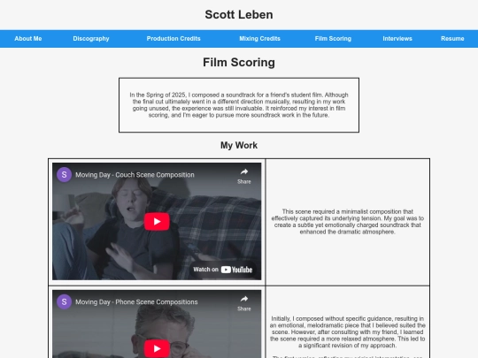 filmscoring screenshot