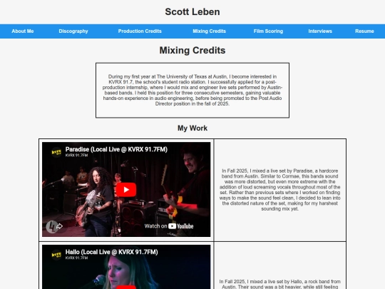 mixingcredits screenshot