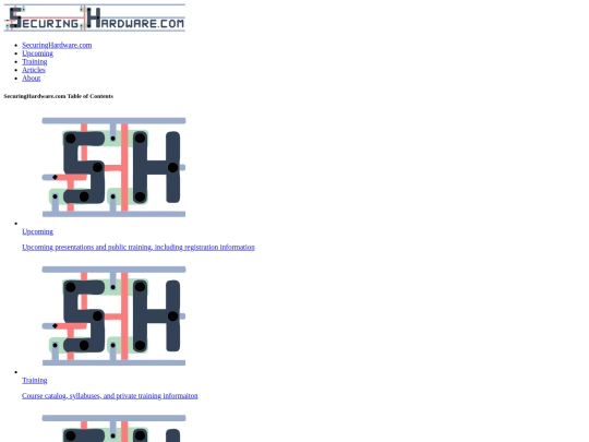 news/HardwareSecurity.Training screenshot