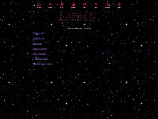 links screenshot