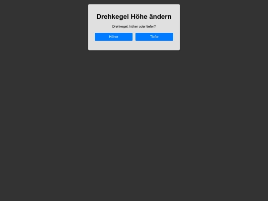 Drehkegel Höhe ändern screenshot