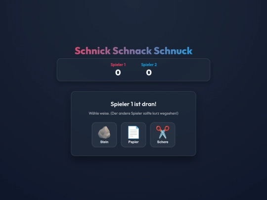 SchnickSchnackProjekt/v1 screenshot