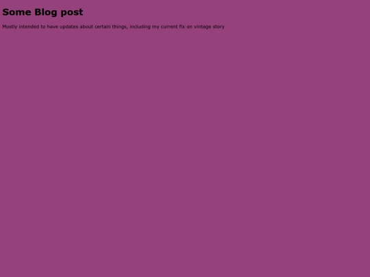 Blog screenshot