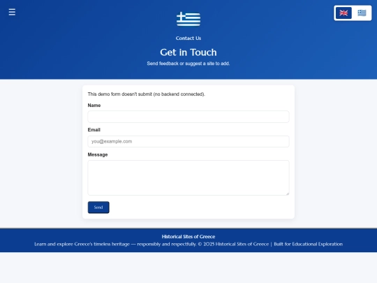 Pages/contacts screenshot