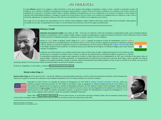 CSS/noviolencia screenshot