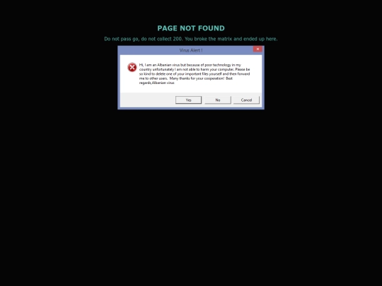 not_found screenshot