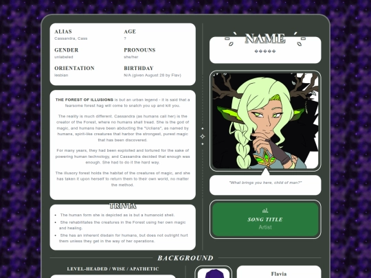 Character_Archive/Cassandra screenshot