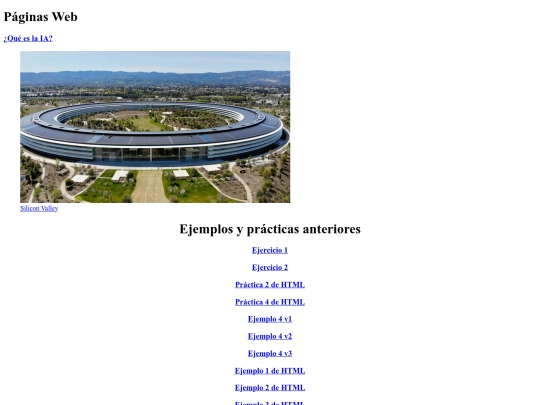 Páginas/Mis páginas screenshot