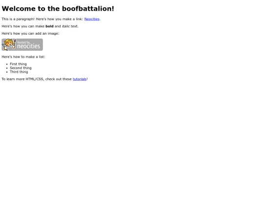 Homepage screenshot