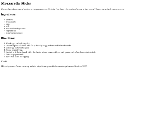 recipe screenshot