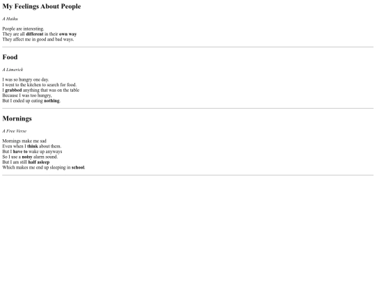 typesofpoems screenshot