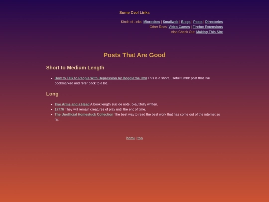 posts screenshot