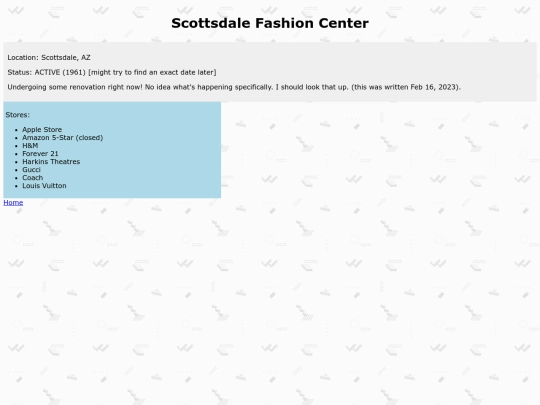 scottsdalemall screenshot