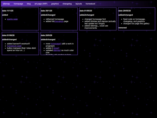 changelog screenshot
