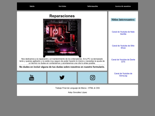 html/reparaciones screenshot