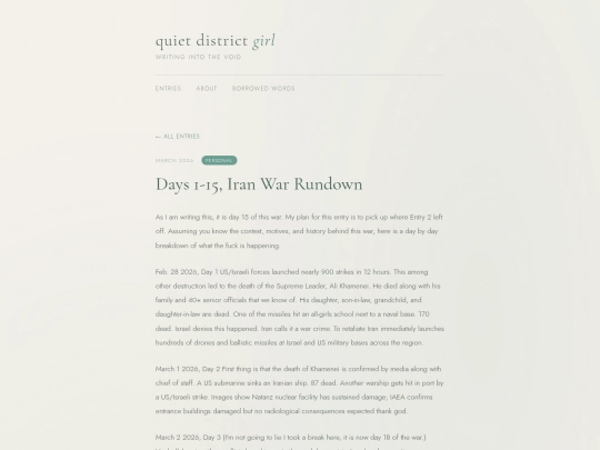 Days 1-15, Iran War Rundown screenshot