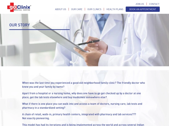 GoClinix/aboutGoClinix screenshot