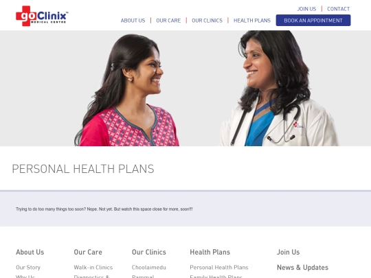 GoClinix/personalHealthPlan screenshot