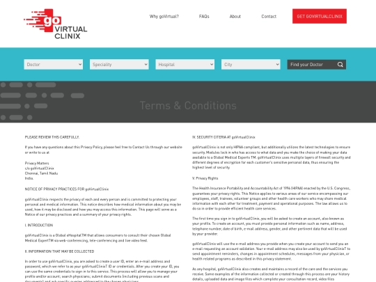 terms screenshot