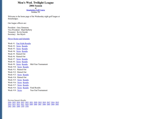 wednitegolf/2004 screenshot