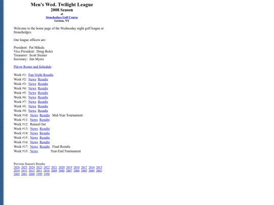 wednitegolf/2008 screenshot