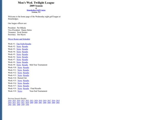 wednitegolf/2009 screenshot