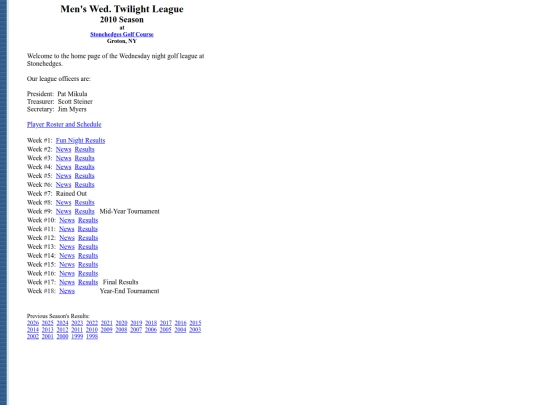 wednitegolf/2010 screenshot