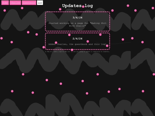 log screenshot