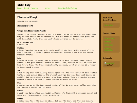 sauces/flora screenshot