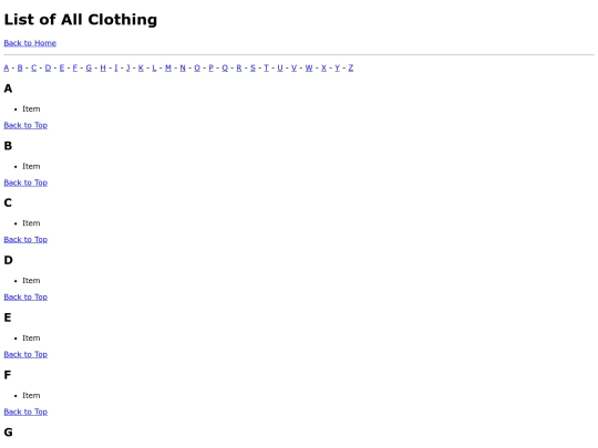 lists/all-clothing screenshot