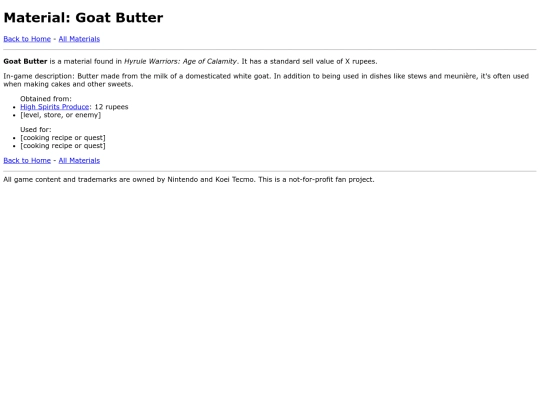 lists/materials/goat-butter screenshot