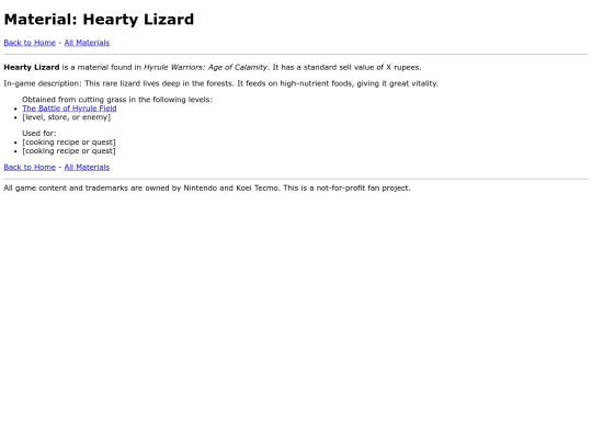 lists/materials/hearty-lizard screenshot