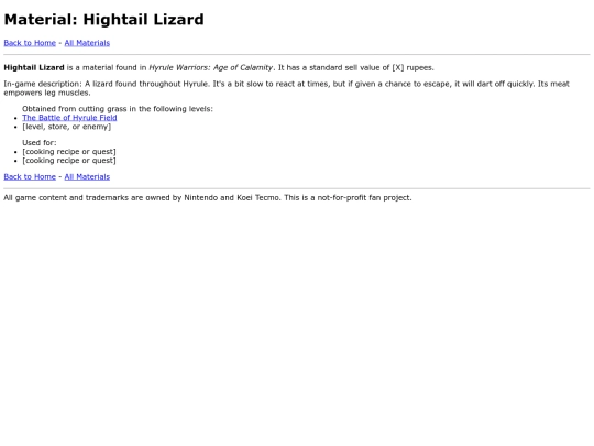 lists/materials/hightail-lizard screenshot