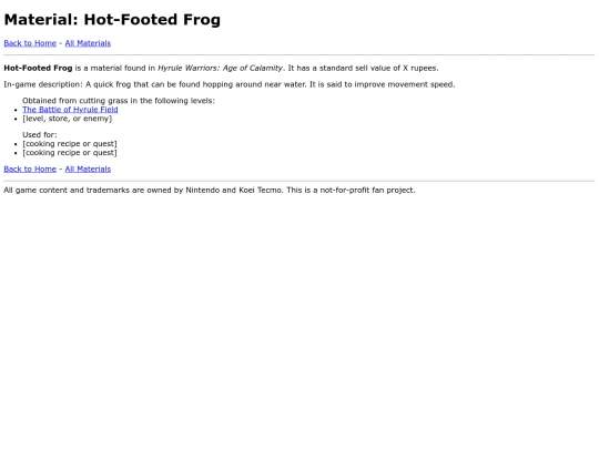 lists/materials/hot-footed-frog screenshot