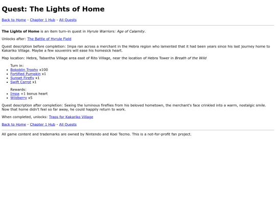 lists/quests/the-lights-of-home screenshot