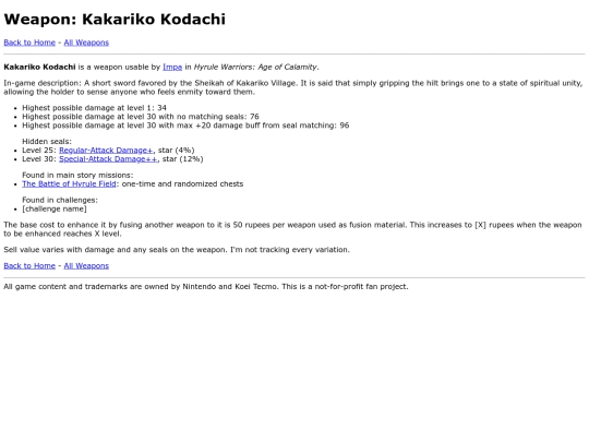 lists/weapons/kakariko-kodachi screenshot