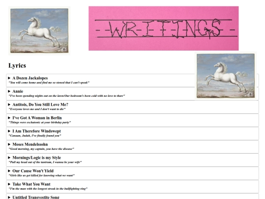 writings screenshot