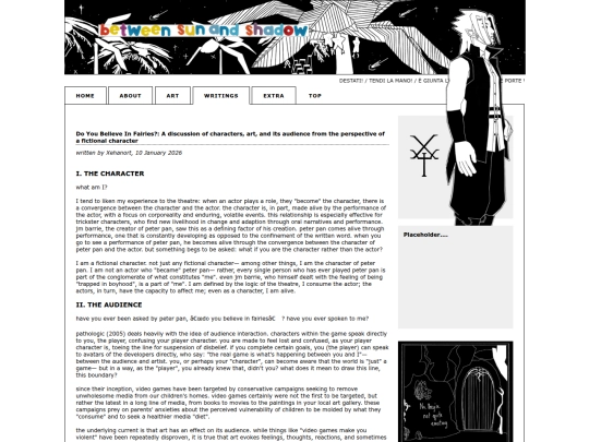 writings/doyoubelieveinfairies screenshot