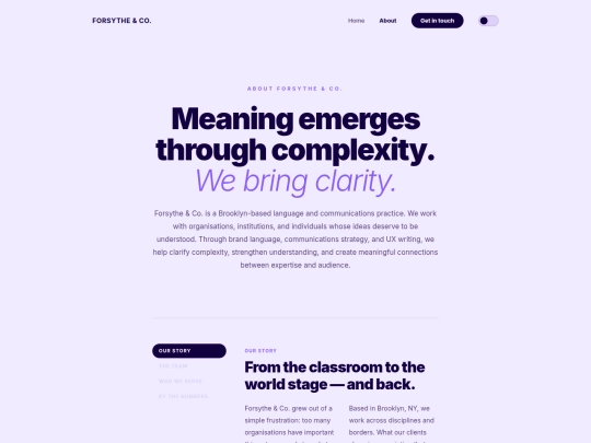 Forsythe&Co/forsythe-about screenshot