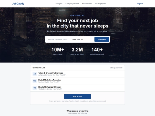 jobs screenshot