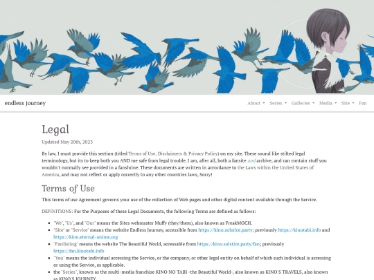 site/legal screenshot